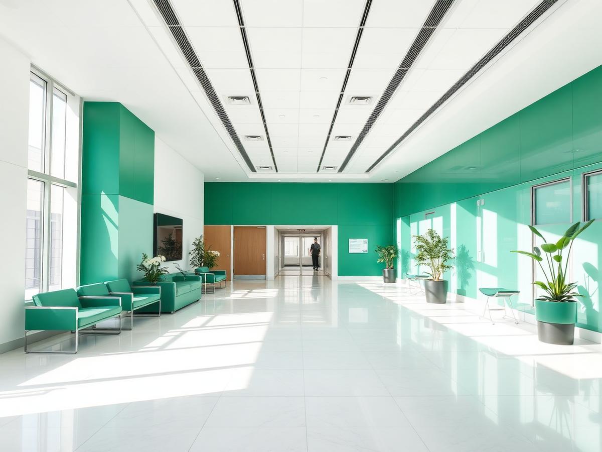 Modern interior of Global Hospital Panchkula